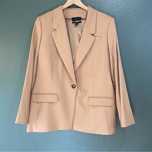 J.Crew Willa Italian Fabric Wool Blazer Jacket Size 16 Tan BK020 - Nova Fides